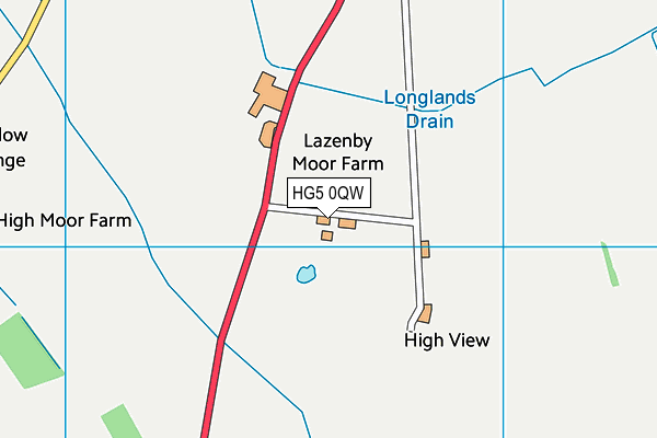 HG5 0QW map - OS VectorMap District (Ordnance Survey) HG5 0QW map - OS VectorMap District (Ordnance Survey)