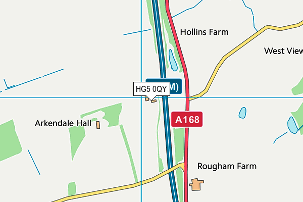 HG5 0QY map - OS VectorMap District (Ordnance Survey) HG5 0QY map - OS VectorMap District (Ordnance Survey)