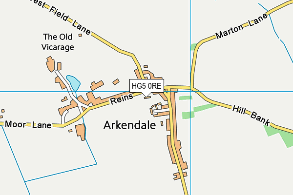 HG5 0RE map - OS VectorMap District (Ordnance Survey) HG5 0RE map - OS VectorMap District (Ordnance Survey)