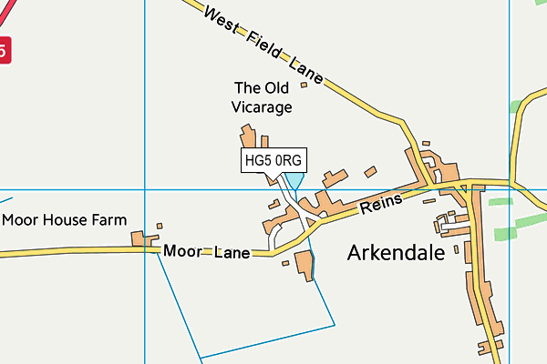 HG5 0RG map - OS VectorMap District (Ordnance Survey) HG5 0RG map - OS VectorMap District (Ordnance Survey)