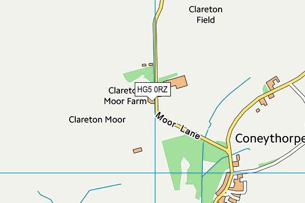 HG5 0RZ map - OS VectorMap District (Ordnance Survey) HG5 0RZ map - OS VectorMap District (Ordnance Survey)