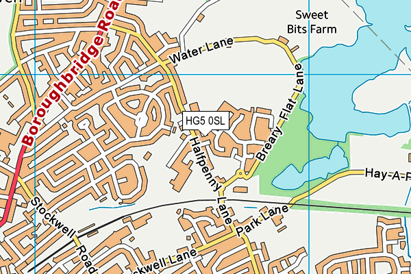 HG5 0SL map - OS VectorMap District (Ordnance Survey) HG5 0SL map - OS VectorMap District (Ordnance Survey)