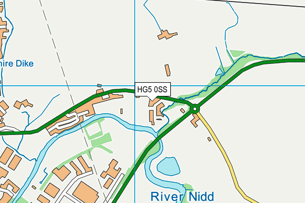 HG5 0SS map - OS VectorMap District (Ordnance Survey) HG5 0SS map - OS VectorMap District (Ordnance Survey)