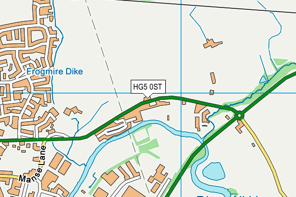 HG5 0ST map - OS VectorMap District (Ordnance Survey) HG5 0ST map - OS VectorMap District (Ordnance Survey)