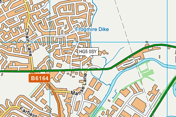 HG5 0SY map - OS VectorMap District (Ordnance Survey) HG5 0SY map - OS VectorMap District (Ordnance Survey)