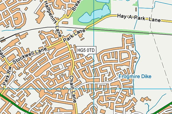 HG5 0TD map - OS VectorMap District (Ordnance Survey) HG5 0TD map - OS VectorMap District (Ordnance Survey)