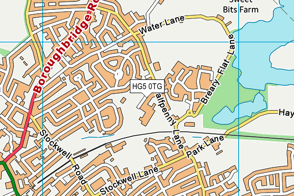 HG5 0TG map - OS VectorMap District (Ordnance Survey) HG5 0TG map - OS VectorMap District (Ordnance Survey)