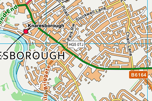 HG5 0TJ map - OS VectorMap District (Ordnance Survey)