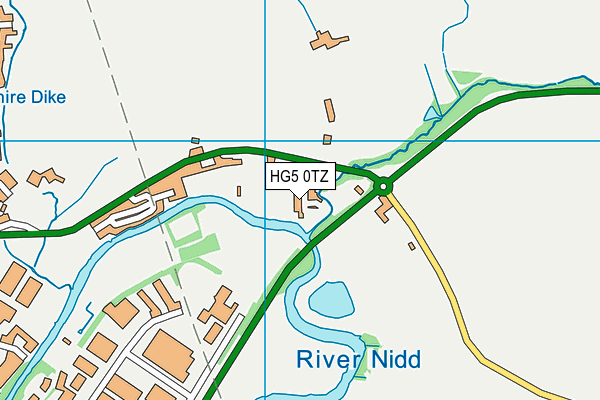 HG5 0TZ map - OS VectorMap District (Ordnance Survey) HG5 0TZ map - OS VectorMap District (Ordnance Survey)