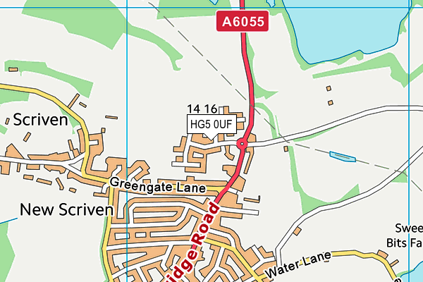HG5 0UF map - OS VectorMap District (Ordnance Survey) HG5 0UF map - OS VectorMap District (Ordnance Survey)