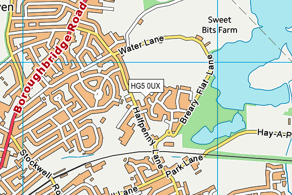HG5 0UX map - OS VectorMap District (Ordnance Survey) HG5 0UX map - OS VectorMap District (Ordnance Survey)