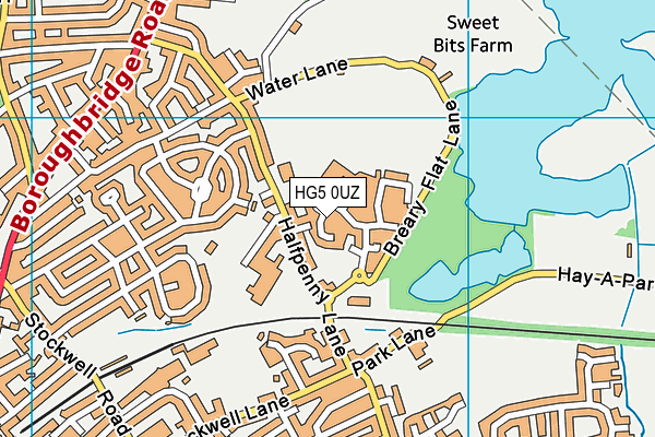 HG5 0UZ map - OS VectorMap District (Ordnance Survey) HG5 0UZ map - OS VectorMap District (Ordnance Survey)