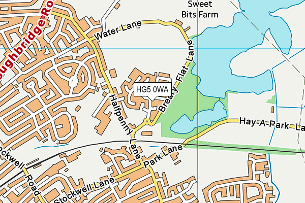 HG5 0WA map - OS VectorMap District (Ordnance Survey) HG5 0WA map - OS VectorMap District (Ordnance Survey)