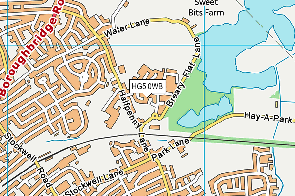 HG5 0WB map - OS VectorMap District (Ordnance Survey) HG5 0WB map - OS VectorMap District (Ordnance Survey)