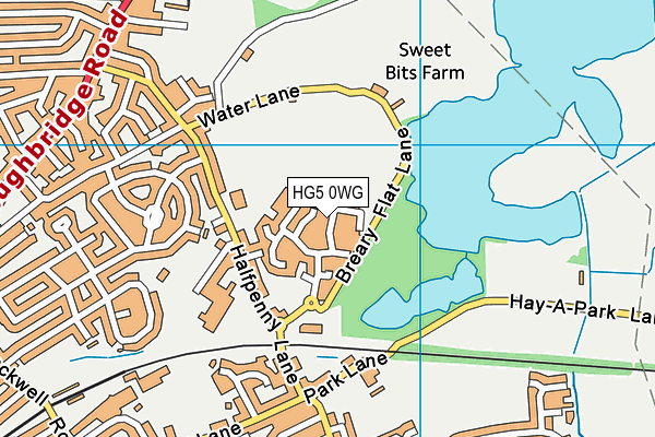 HG5 0WG map - OS VectorMap District (Ordnance Survey)