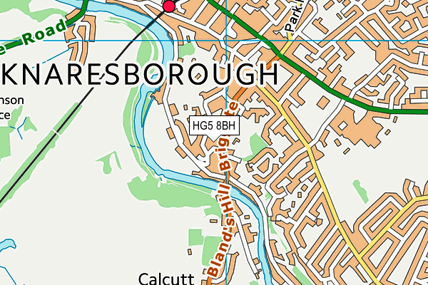 HG5 8BH map - OS VectorMap District (Ordnance Survey) HG5 8BH map - OS VectorMap District (Ordnance Survey)