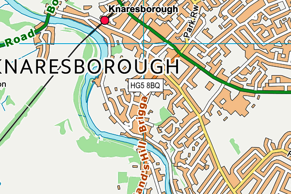 HG5 8BQ map - OS VectorMap District (Ordnance Survey)