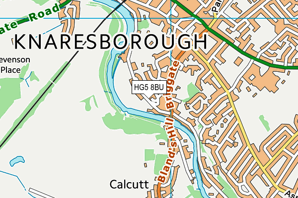 HG5 8BU map - OS VectorMap District (Ordnance Survey) HG5 8BU map - OS VectorMap District (Ordnance Survey)