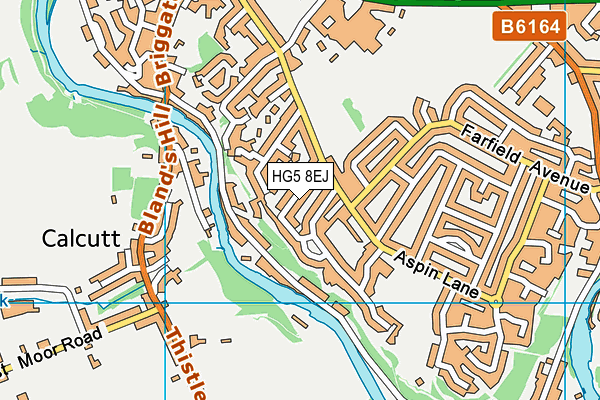 HG5 8EJ map - OS VectorMap District (Ordnance Survey) HG5 8EJ map - OS VectorMap District (Ordnance Survey)