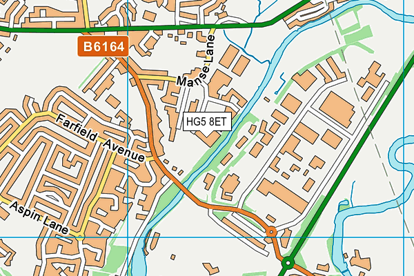 HG5 8ET map - OS VectorMap District (Ordnance Survey) HG5 8ET map - OS VectorMap District (Ordnance Survey)