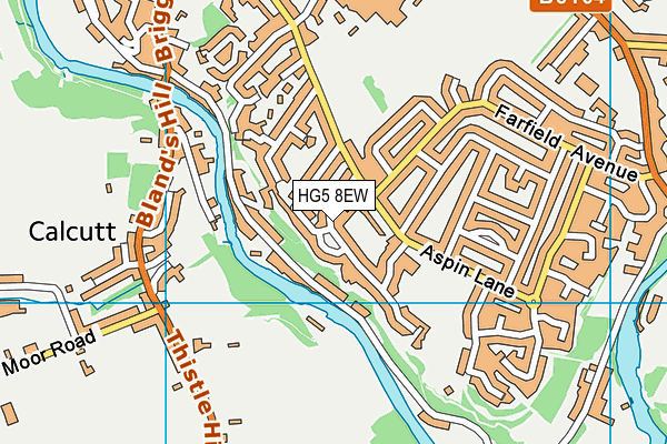 HG5 8EW map - OS VectorMap District (Ordnance Survey) HG5 8EW map - OS VectorMap District (Ordnance Survey)