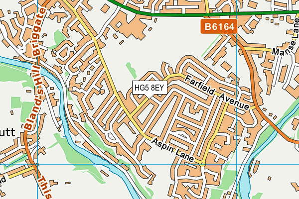HG5 8EY map - OS VectorMap District (Ordnance Survey) HG5 8EY map - OS VectorMap District (Ordnance Survey)