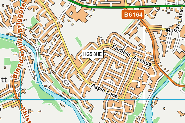 HG5 8HE map - OS VectorMap District (Ordnance Survey) HG5 8HE map - OS VectorMap District (Ordnance Survey)