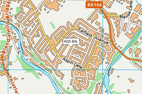 HG5 8HL map - OS VectorMap District (Ordnance Survey) HG5 8HL map - OS VectorMap District (Ordnance Survey)