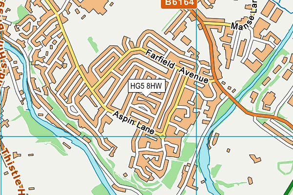 HG5 8HW map - OS VectorMap District (Ordnance Survey) HG5 8HW map - OS VectorMap District (Ordnance Survey)