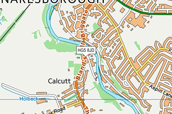 HG5 8JD map - OS VectorMap District (Ordnance Survey) HG5 8JD map - OS VectorMap District (Ordnance Survey)