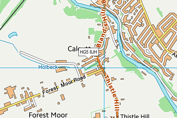 HG5 8JH map - OS VectorMap District (Ordnance Survey)