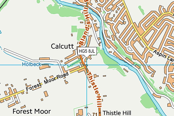 HG5 8JL map - OS VectorMap District (Ordnance Survey) HG5 8JL map - OS VectorMap District (Ordnance Survey)