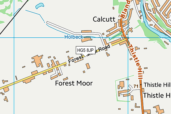 HG5 8JP map - OS VectorMap District (Ordnance Survey) HG5 8JP map - OS VectorMap District (Ordnance Survey)