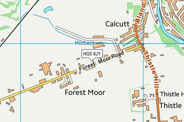 HG5 8JY map - OS VectorMap District (Ordnance Survey) HG5 8JY map - OS VectorMap District (Ordnance Survey)