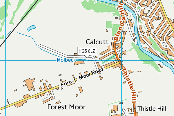 HG5 8JZ map - OS VectorMap District (Ordnance Survey) HG5 8JZ map - OS VectorMap District (Ordnance Survey)