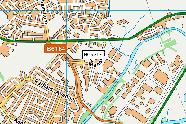 HG5 8LF map - OS VectorMap District (Ordnance Survey) HG5 8LF map - OS VectorMap District (Ordnance Survey)