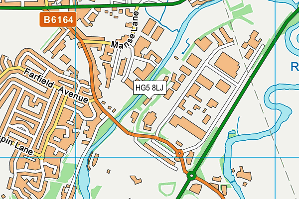 HG5 8LJ map - OS VectorMap District (Ordnance Survey)