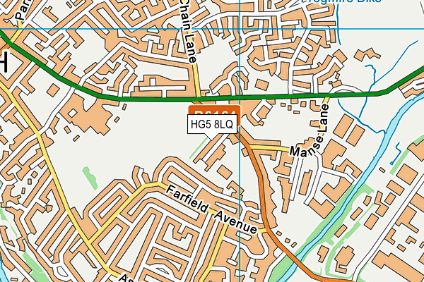 HG5 8LQ map - OS VectorMap District (Ordnance Survey) HG5 8LQ map - OS VectorMap District (Ordnance Survey)