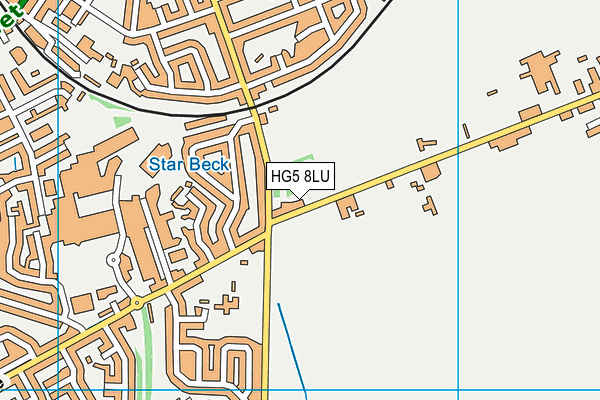 HG5 8LU map - OS VectorMap District (Ordnance Survey) HG5 8LU map - OS VectorMap District (Ordnance Survey)