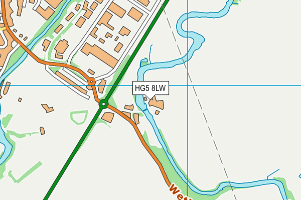 HG5 8LW map - OS VectorMap District (Ordnance Survey) HG5 8LW map - OS VectorMap District (Ordnance Survey)