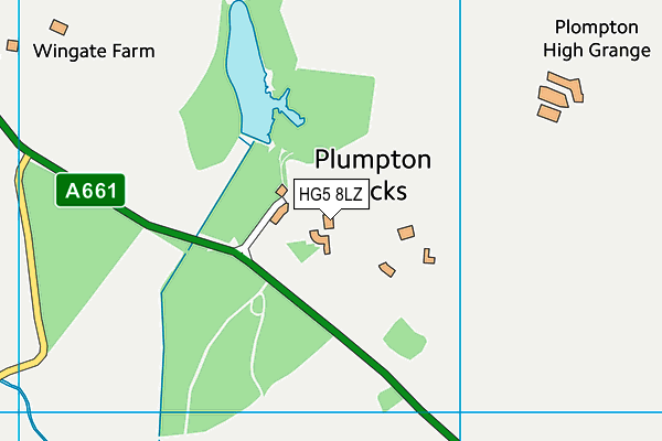 HG5 8LZ map - OS VectorMap District (Ordnance Survey) HG5 8LZ map - OS VectorMap District (Ordnance Survey)