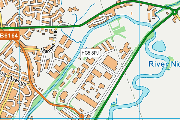 HG5 8PJ map - OS VectorMap District (Ordnance Survey) HG5 8PJ map - OS VectorMap District (Ordnance Survey)