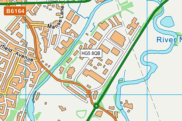 HG5 8QB map - OS VectorMap District (Ordnance Survey) HG5 8QB map - OS VectorMap District (Ordnance Survey)