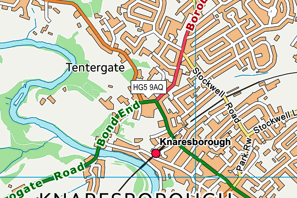 HG5 9AQ map - OS VectorMap District (Ordnance Survey)