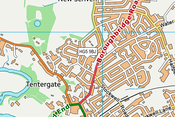 HG5 9BJ map - OS VectorMap District (Ordnance Survey) HG5 9BJ map - OS VectorMap District (Ordnance Survey)