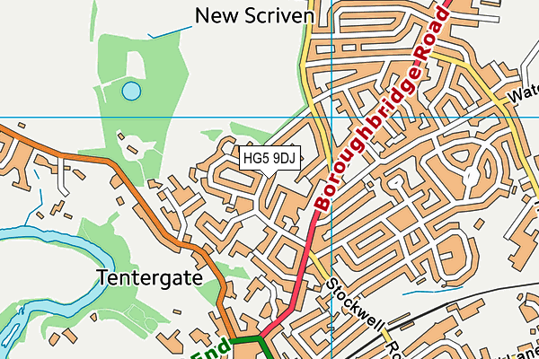 HG5 9DJ map - OS VectorMap District (Ordnance Survey) HG5 9DJ map - OS VectorMap District (Ordnance Survey)