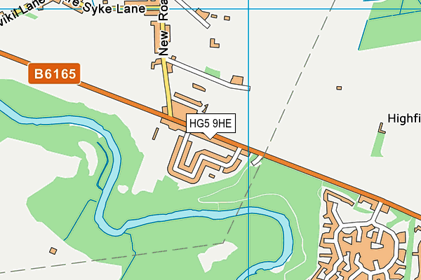HG5 9HE map - OS VectorMap District (Ordnance Survey) HG5 9HE map - OS VectorMap District (Ordnance Survey)