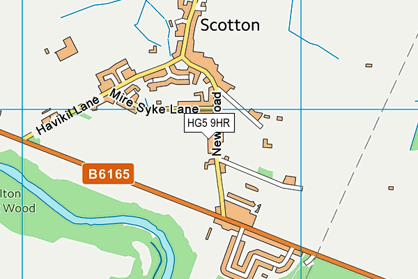 HG5 9HR map - OS VectorMap District (Ordnance Survey) HG5 9HR map - OS VectorMap District (Ordnance Survey)
