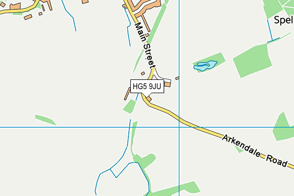 HG5 9JU map - OS VectorMap District (Ordnance Survey) HG5 9JU map - OS VectorMap District (Ordnance Survey)