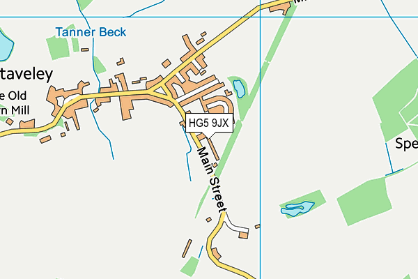 HG5 9JX map - OS VectorMap District (Ordnance Survey) HG5 9JX map - OS VectorMap District (Ordnance Survey)